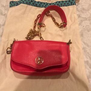 Authentic orange Tory Burch cross body
